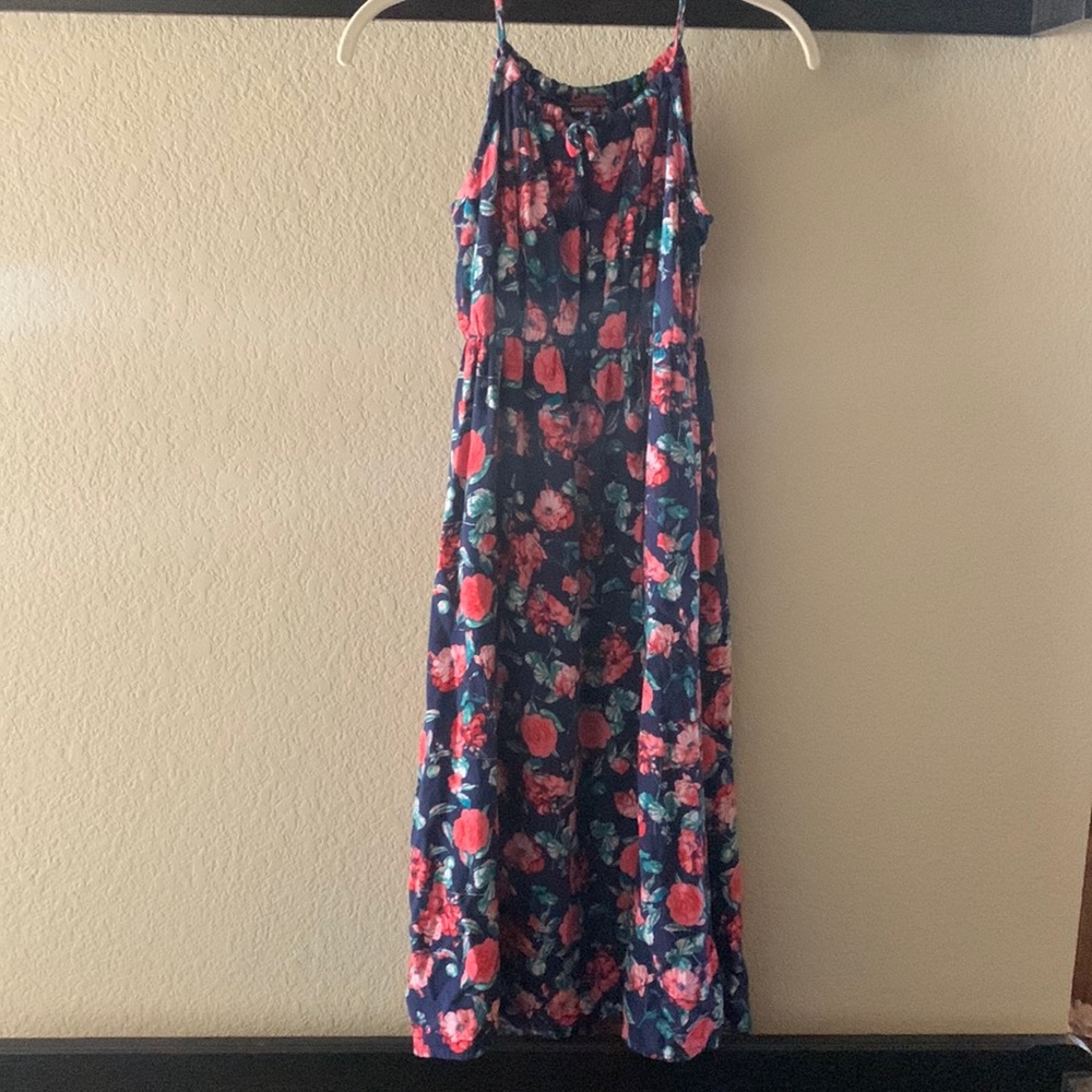 Fully lined floral maxi dress
